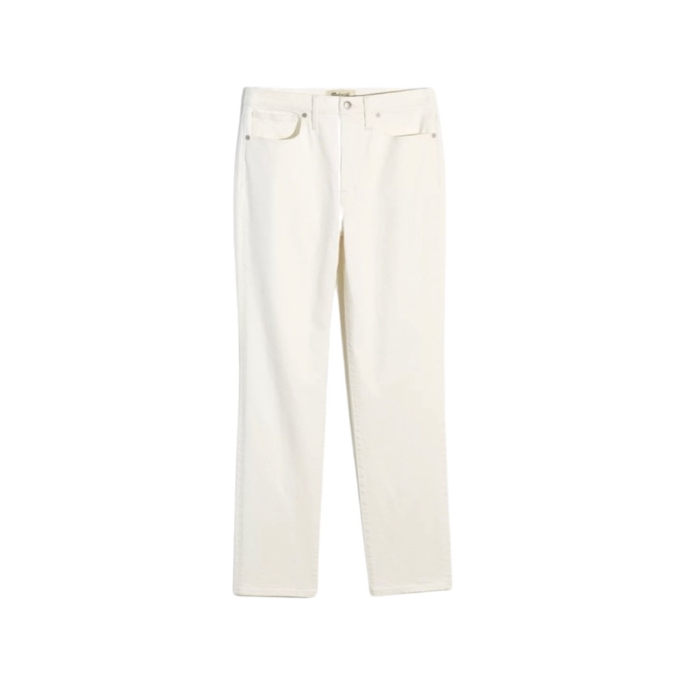 Madewell The Girljean in Tile White, size 30